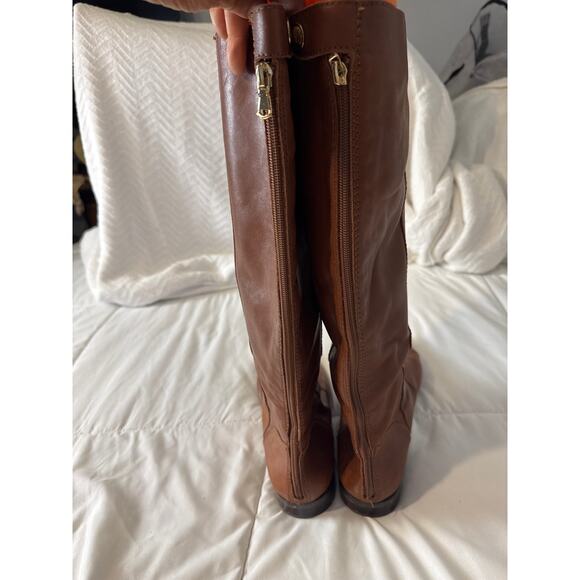 Ann Taylor Women’s Brown Leather Riding Boots Size 11M Knee High Equestrian - Picture 6 of 9